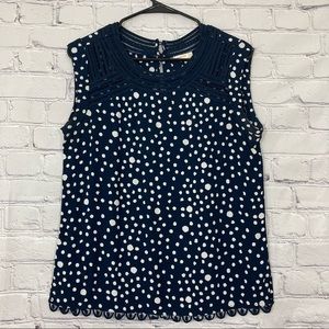 Anthropologie meadow blue top